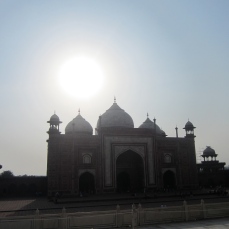 Next to the Taj Mahal.